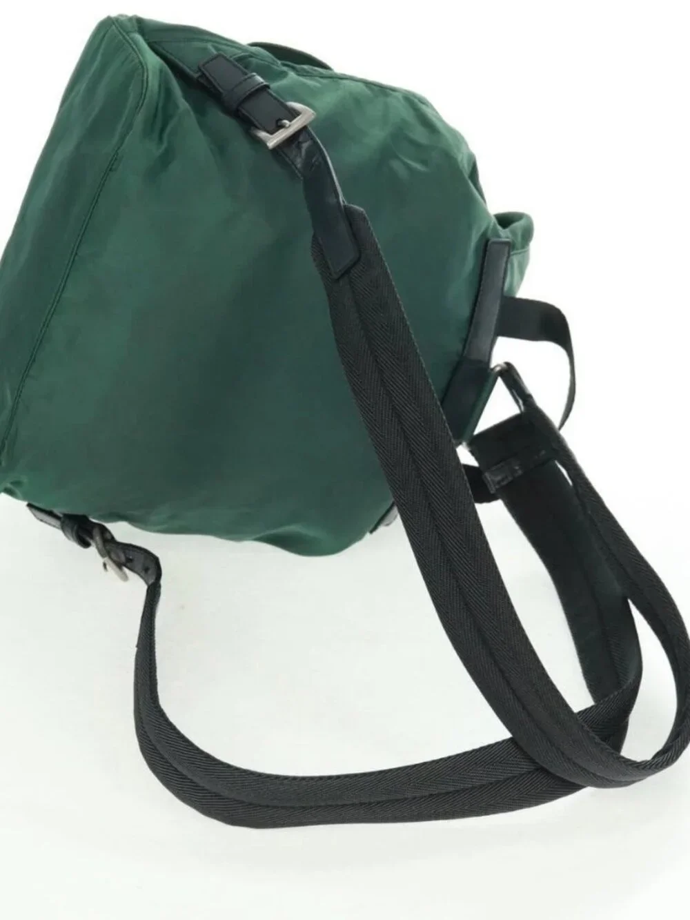 PRADA Backpack Nylon Green Silver Auth 161515 - Picture 8 of 16